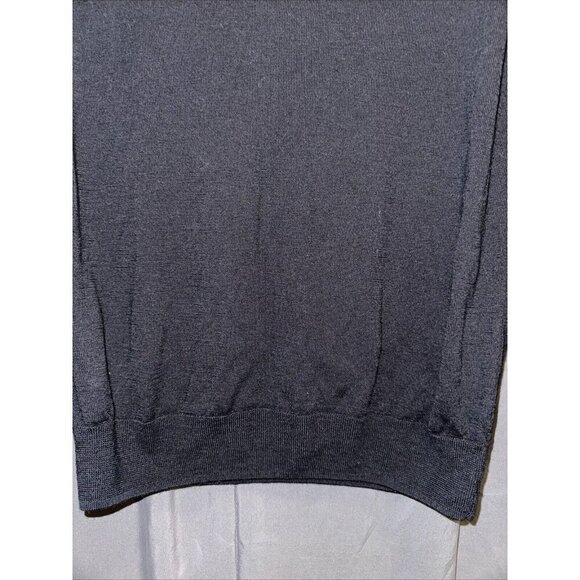 Unbranded Women's Merino Wool Sweater Silk Blend V Neck Size M Black - Picture 7 of 14